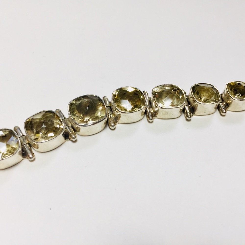 Citrine & 925 Silver Bracelet